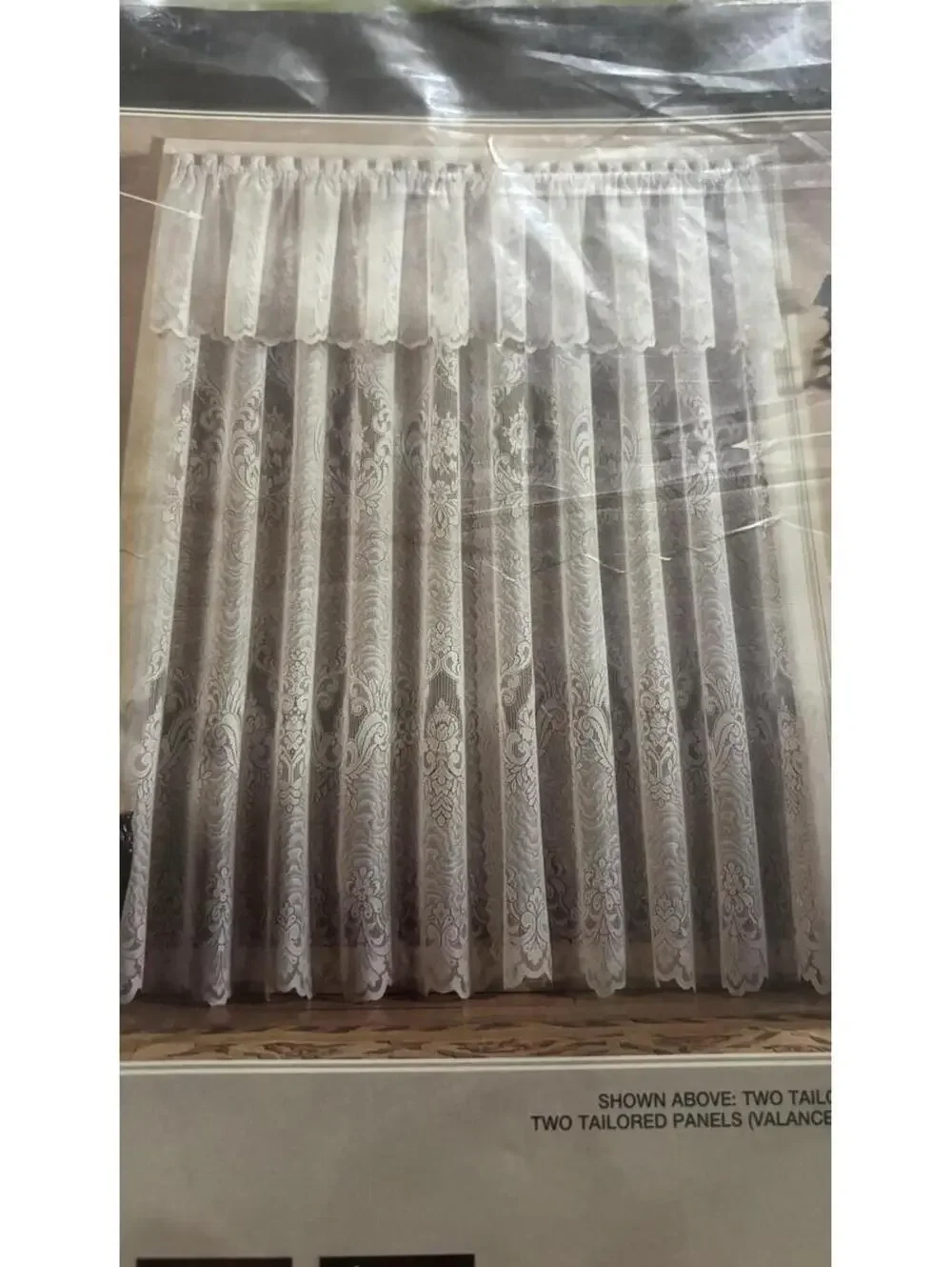 Vintage Window Pride 2 Panels Lace White 60